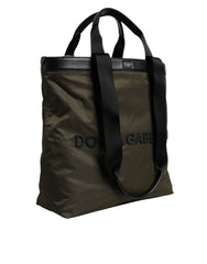 Dolce & Gabbana Military Green Nylon Shoulder Strap Tote Bag - Tote Bags