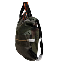 Rucsac Dolce & Gabbana patchwork verde militar