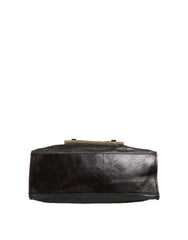 Dolce & Gabbana Στρατιωτικό Πράσινο Δίχρωμη Τσάντα Tote Duffel Shoulder Borse