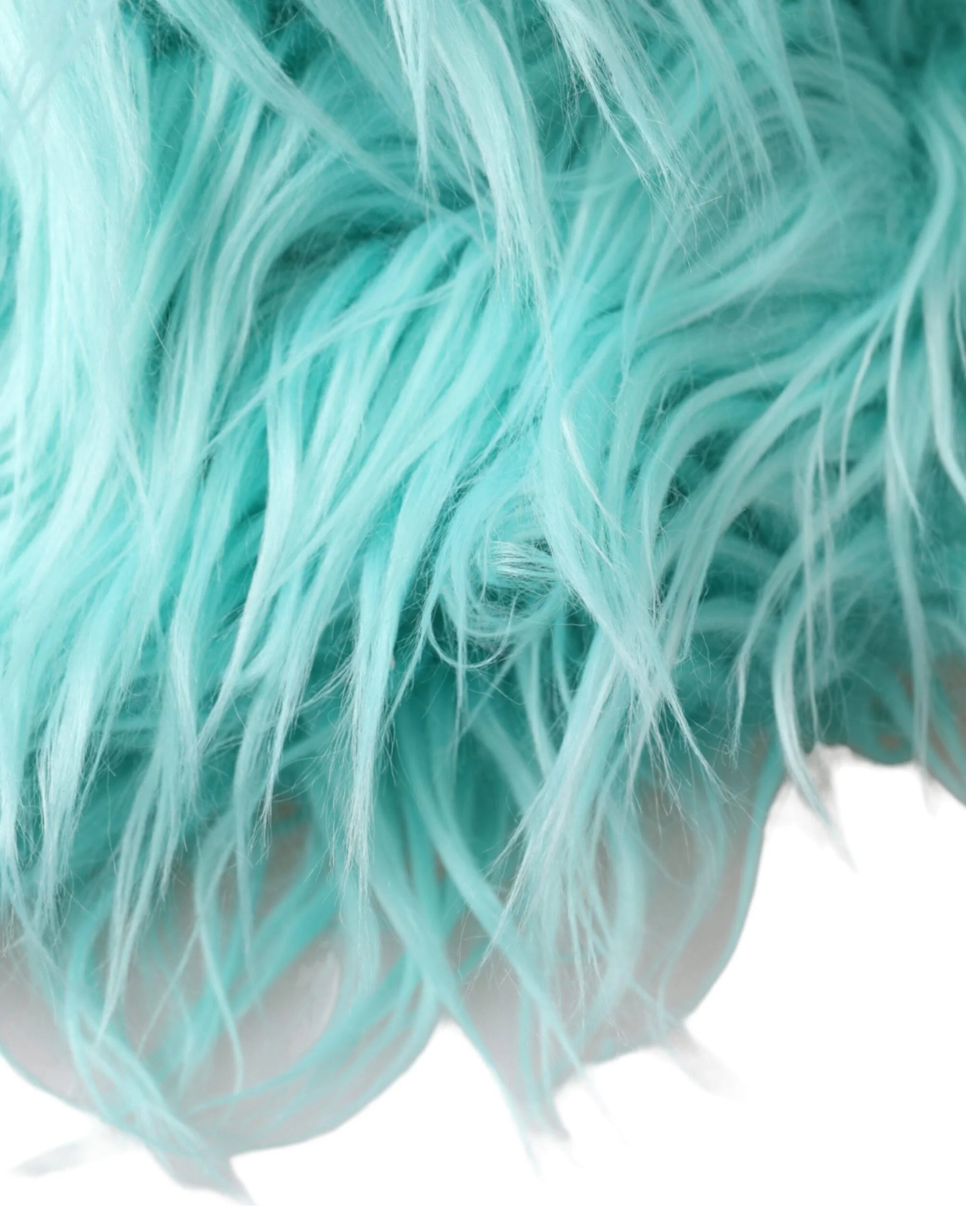 Dolce & Gabbana Mint Green Acrylic Fur Womens Bucket Hat - 57 cm|S - Bucket Hats