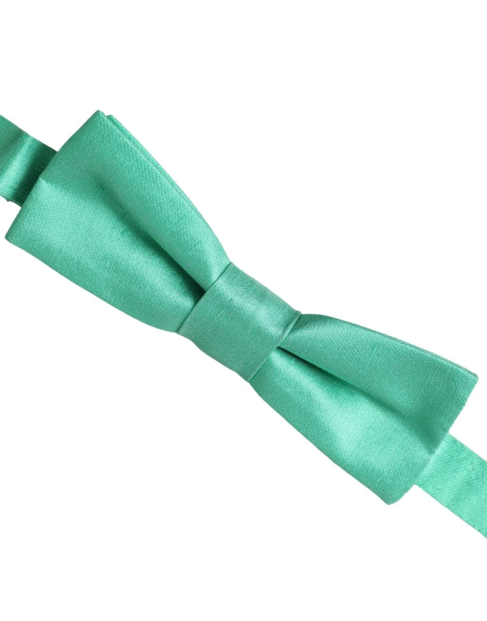 Dolce & Gabbana Mint Green Silk Adjustable Neck Men Bow Tie - Neckties