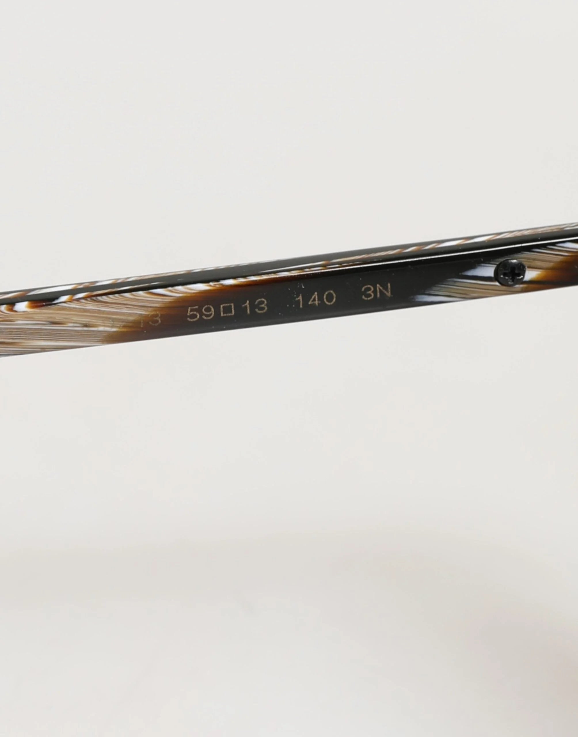 Dolce & Gabbana Modified Aviator Striped Brown Acetate Gradient Sunglasses - Sunglasses