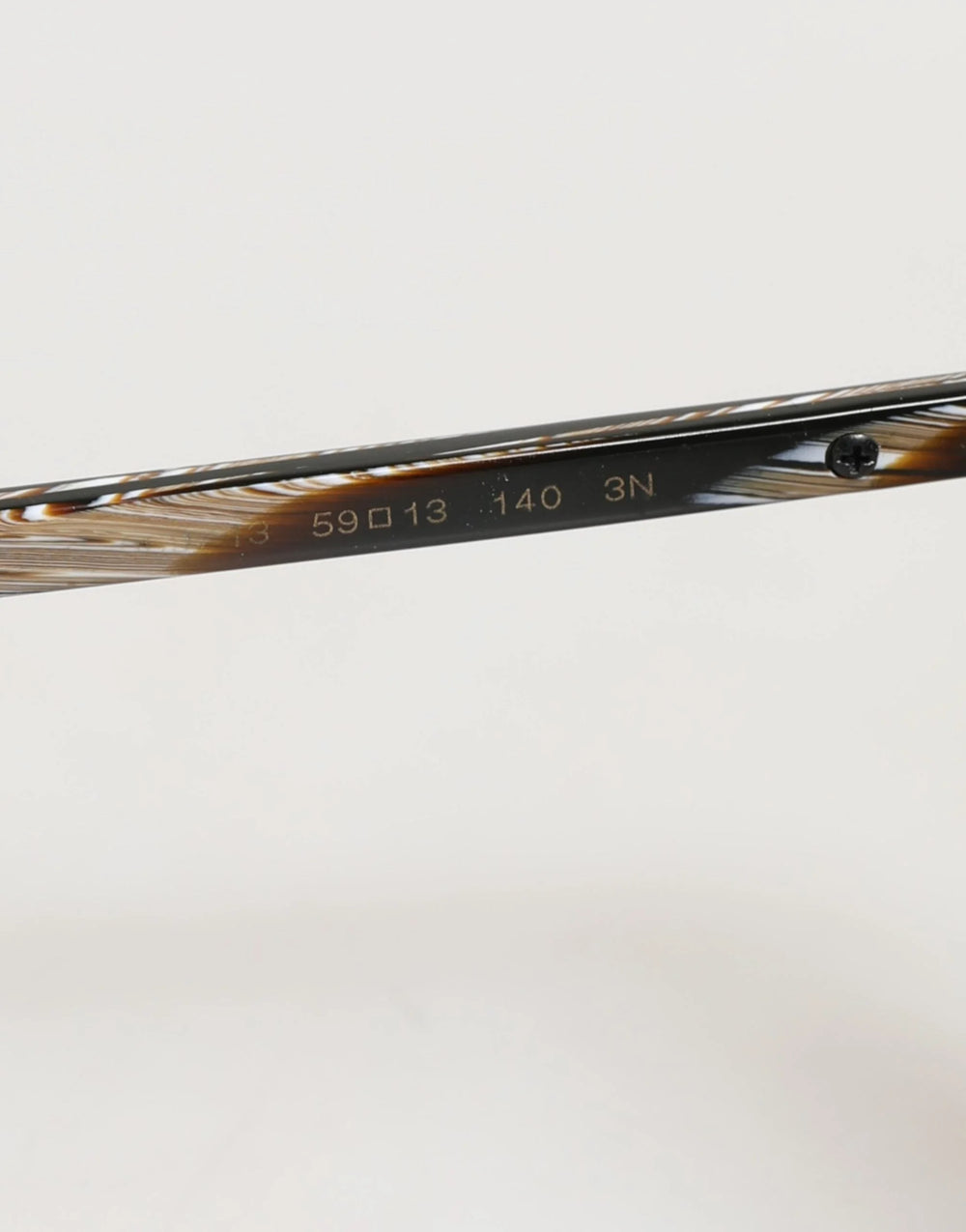 Dolce & Gabbana Modified Aviator Striped Brown Acetate Gradient Sunglasses - Sunglasses