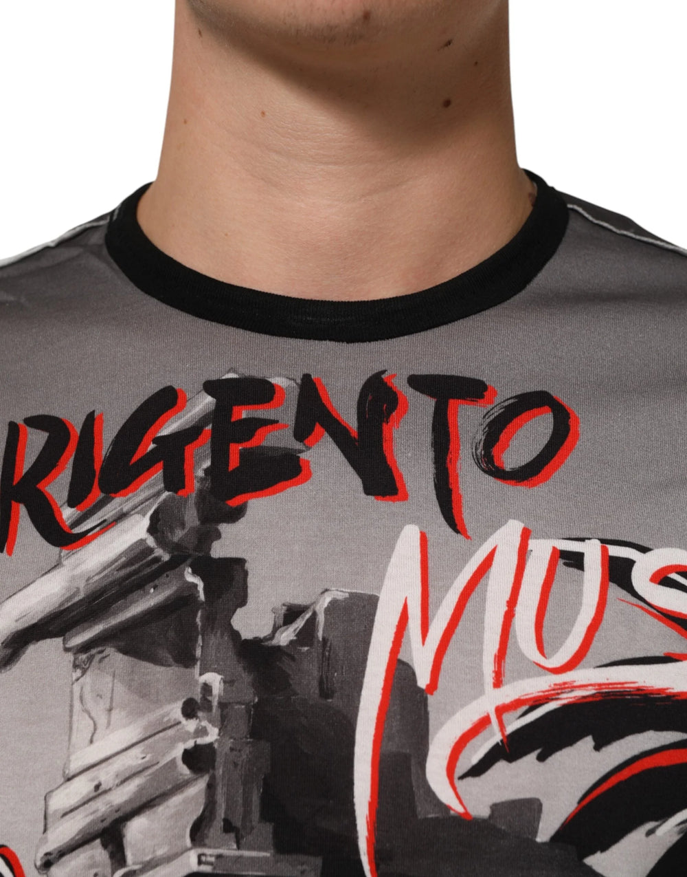 Dolce & Gabbana Multicolor Agrigento Dance Jazz Music Print T-shirt - T-Shirts