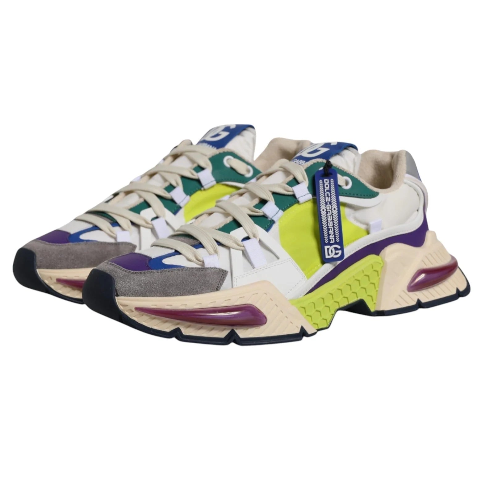Dolce & Gabbana Multicolor Airmaster Low Top Sneakers Shoes - EU41/US8