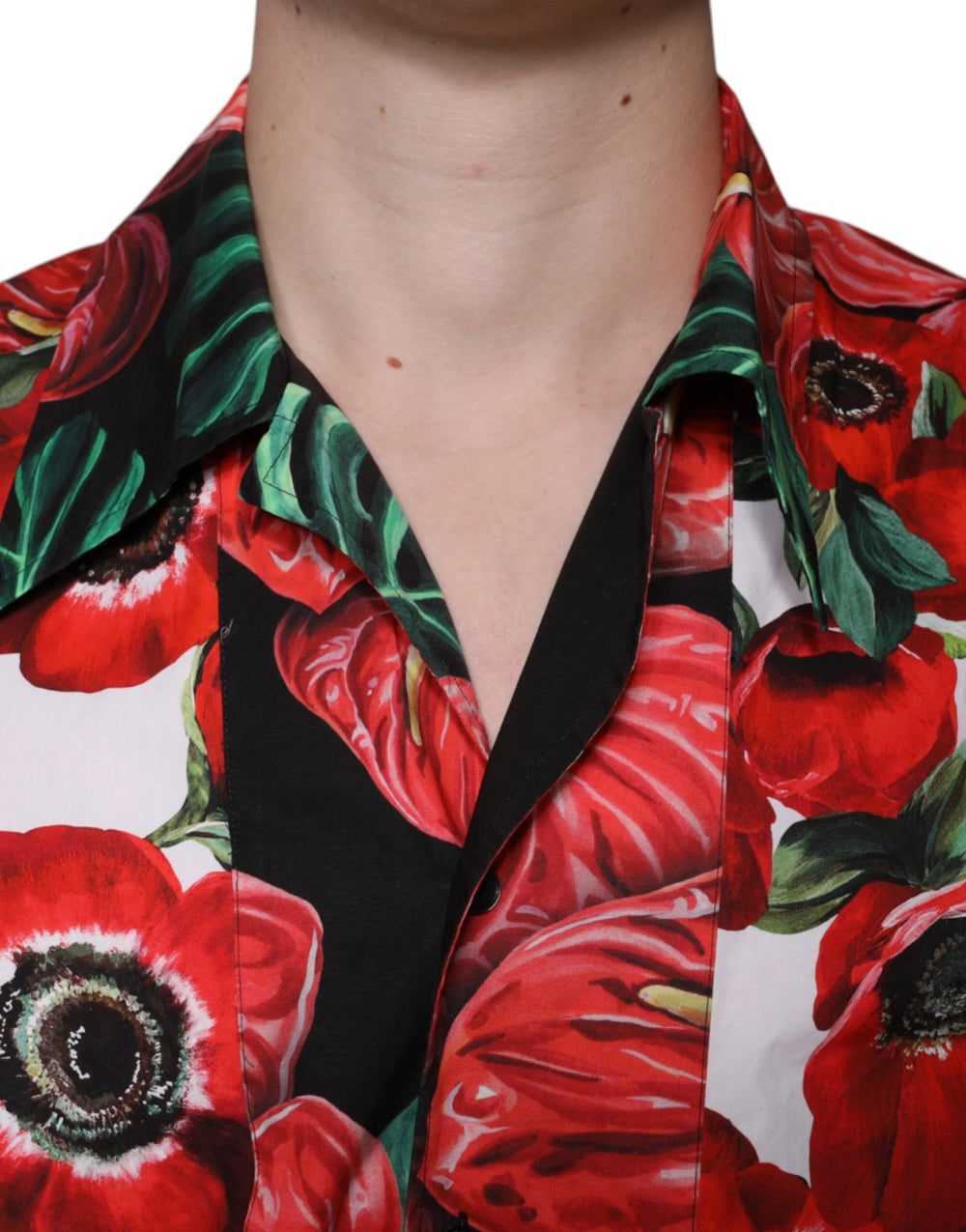 Dolce & Gabbana Multicolor Anemone Button Down Casual Shirt - IT39 | S - Shirts