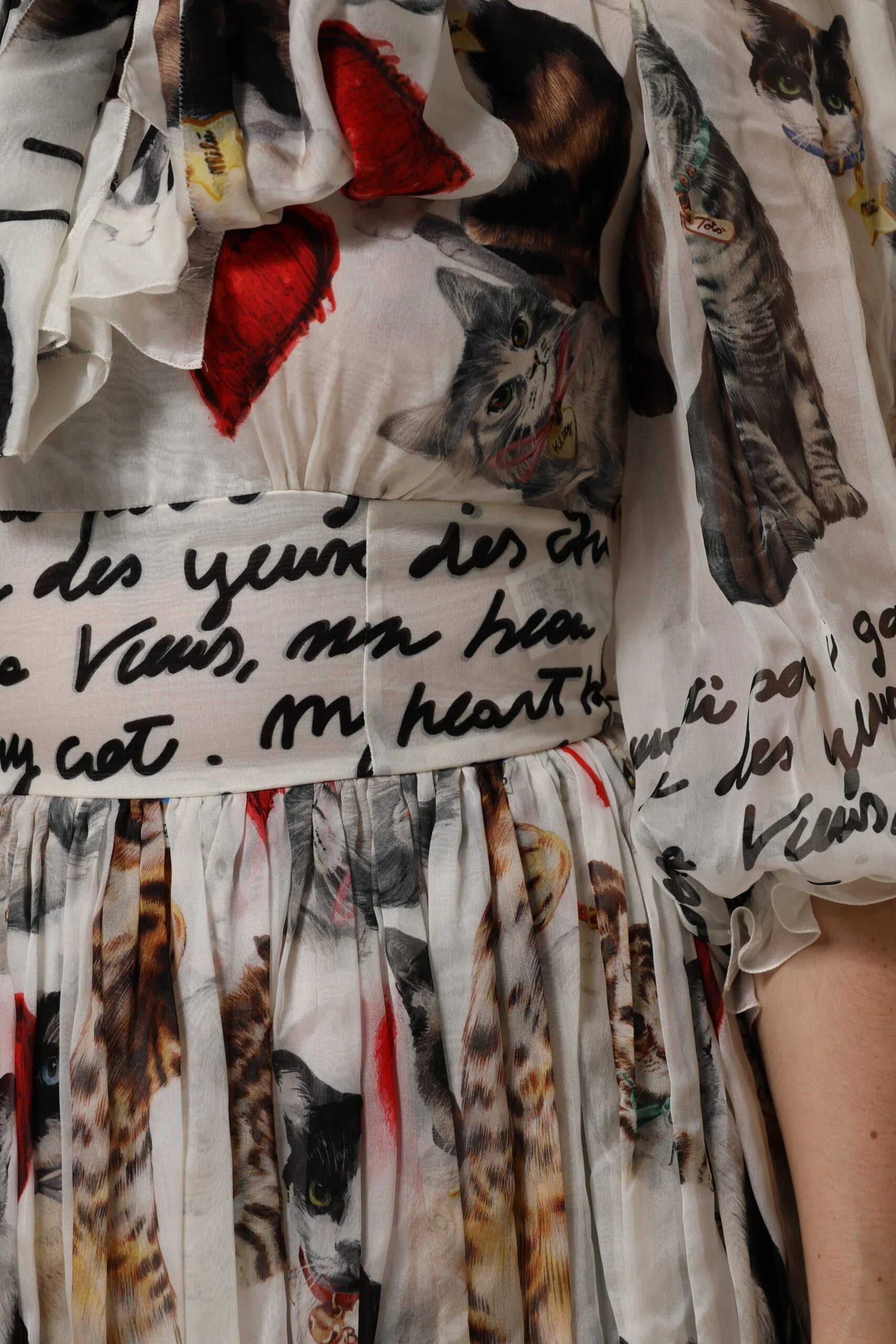 Dolce & Gabbana Multicolor Animal Print Silk Ascot Maxi Dress - IT40|S - Dresses