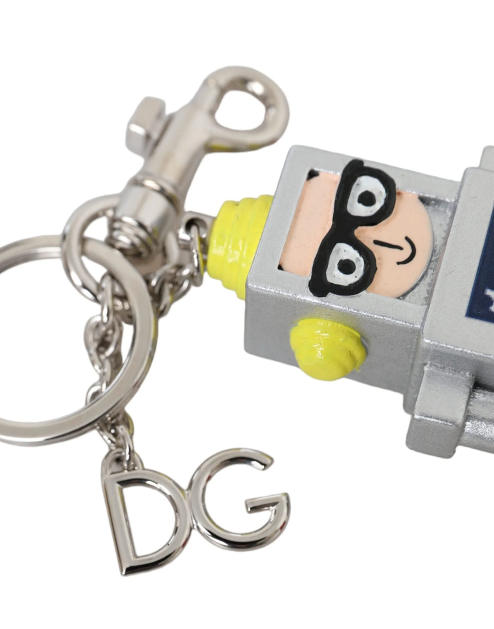 Dolce & Gabbana Multicolor Astronaut Space Metal Logo Keyring Keychain - Keychains