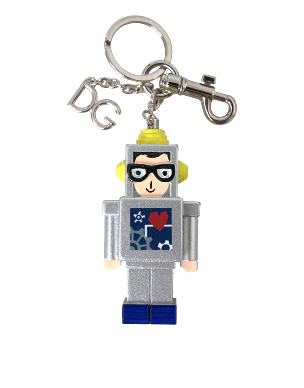 Dolce & Gabbana Multicolor Astronaut Space Metal Logo Keyring Keychain - Keychains