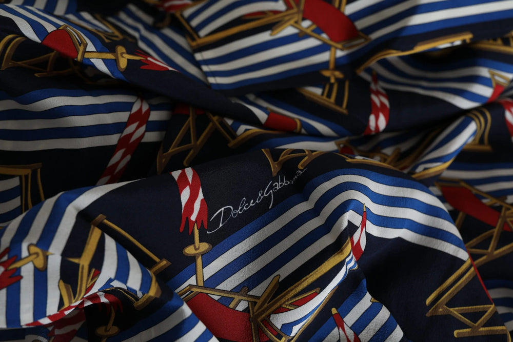 Dolce & Gabbana Multicolor Beach Chair Short Sleeves Shirt - Shirts