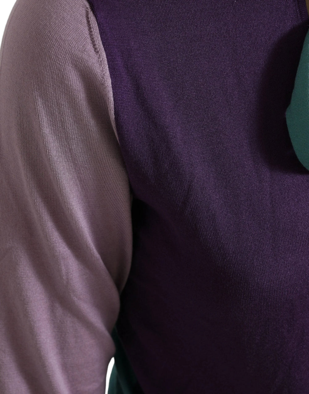 Dolce & Gabbana Multicolor Bow Fastening Pullover Sweater - IT44 | L - Sweaters