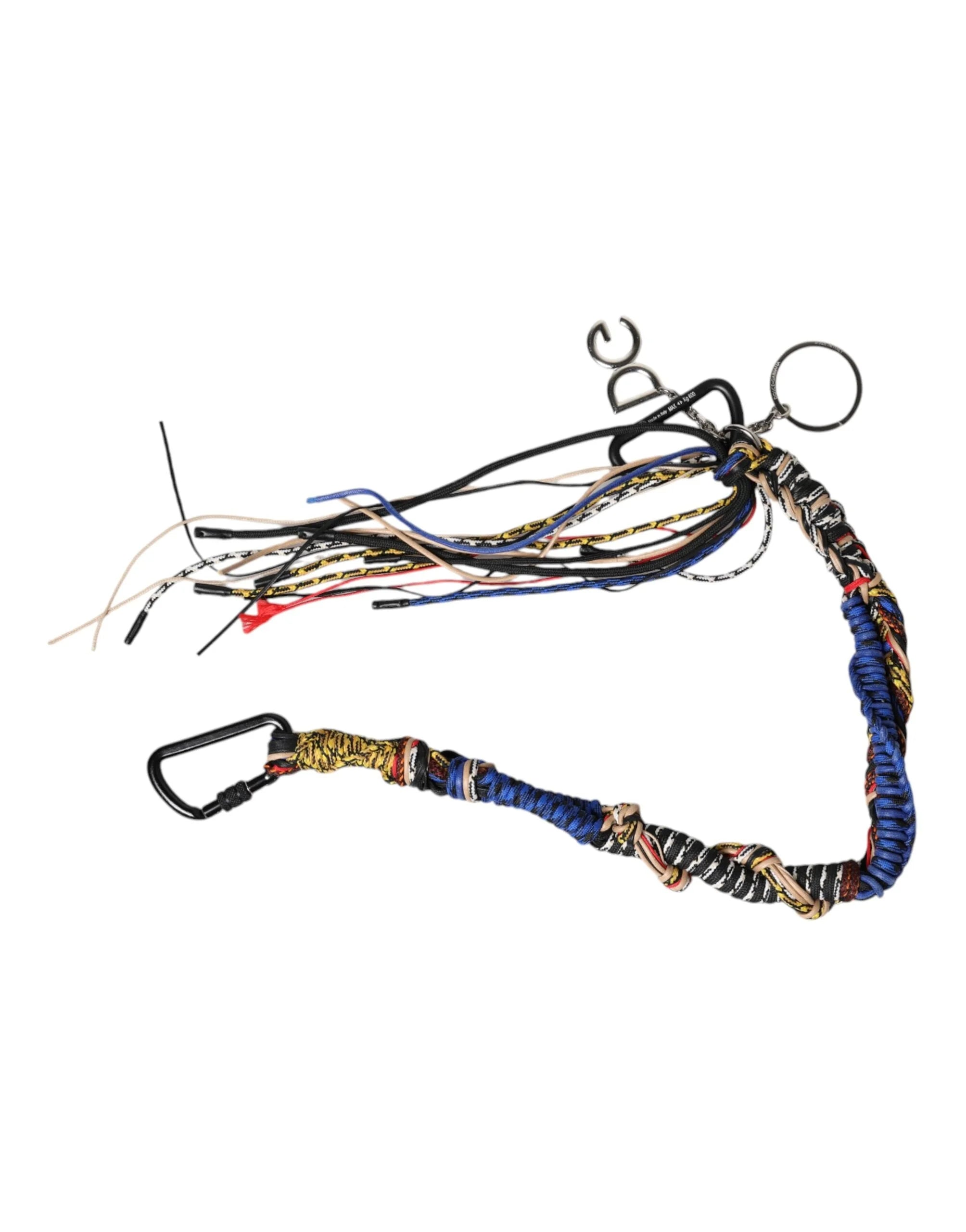 Dolce & Gabbana Multicolor Braided Rope Logo Bag Shoulder Strap - Handbag & Wallet Accessories