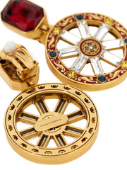 Dolce & Gabbana Multicolor Brass Earrings - One Size