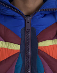 Dolce & Gabbana Multicolor Butterfly Hooded Puffer Jacket - IT52 | XL - Puffer Jackets