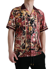 Dolce & Gabbana Multicolor Button Down Silk Shirt - Shirts