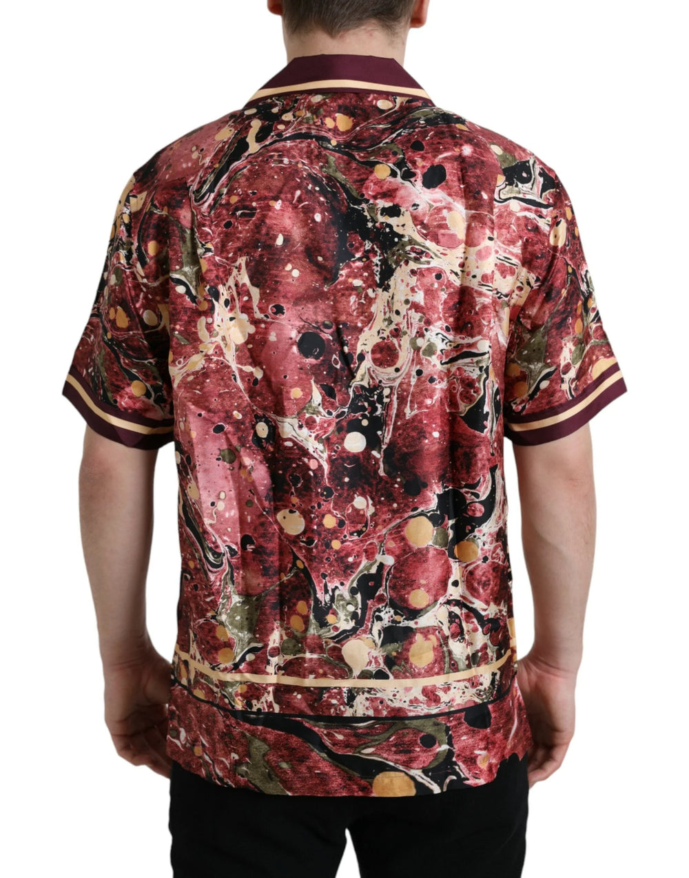 Dolce & Gabbana Multicolor Button Down Silk Shirt - Shirts