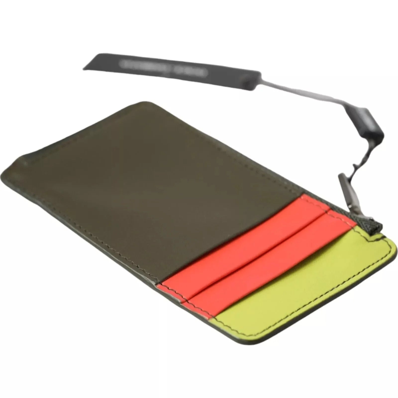 Dolce & Gabbana Multicolor Calfskin Leather Logo Card Holder Women Wallet - Card Cases