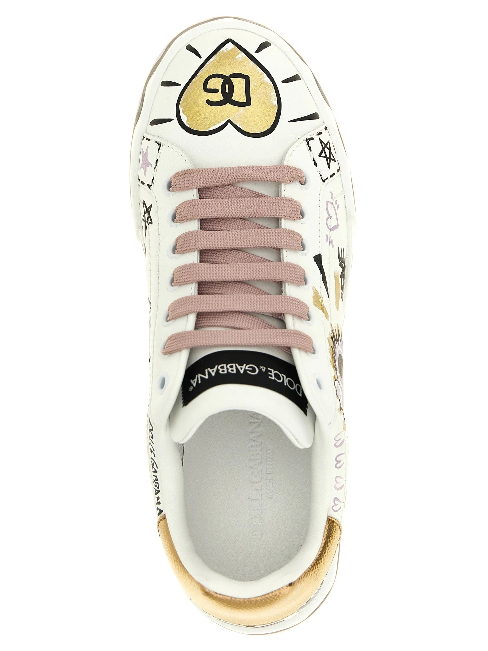 Dolce & Gabbana Multicolor Calfskin Low Top Sneakers - EU41/US11
