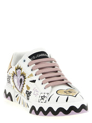 Dolce & Gabbana Multicolor Calfskin Low Top Sneakers - EU41/US11