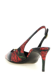 Dolce & Gabbana Multicolor Calfskin Mid Heel Pumps