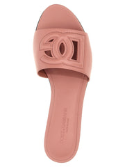 Dolce & Gabbana Multicolor Calfskin Slides - EU35/US5