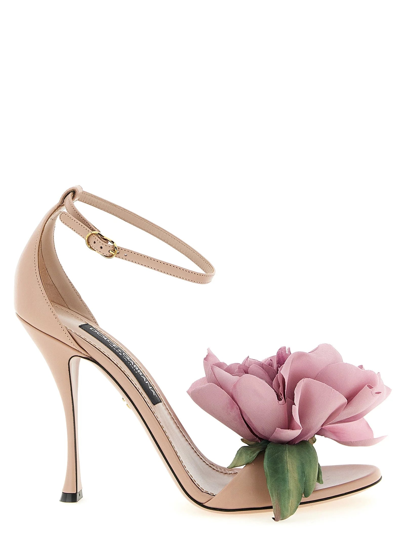 Dolce & Gabbana Multicolor Calfskin Stiletto Heel Sandals