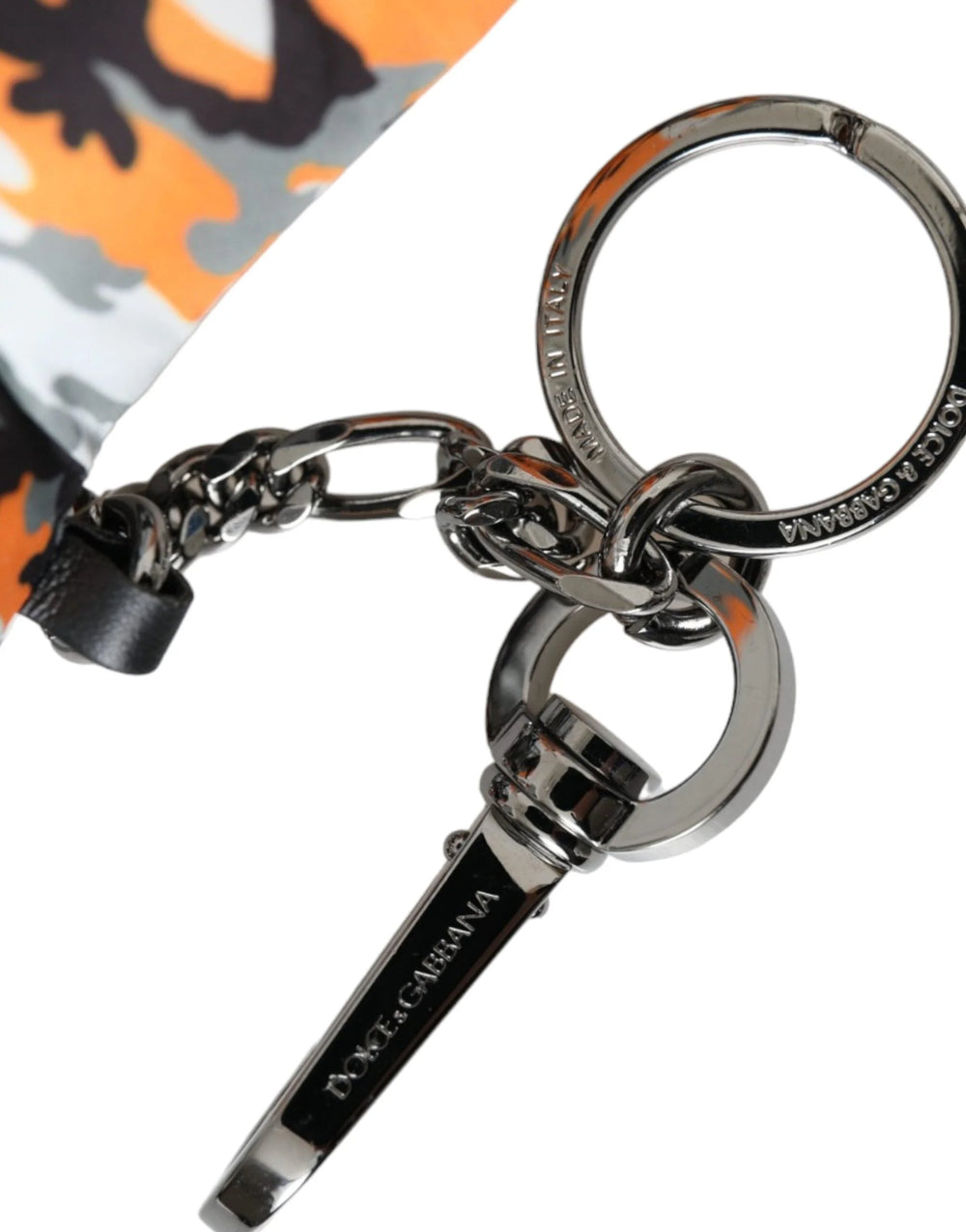 Dolce & Gabbana Multicolor Camouflage Animal Silhouette Keychain Keyring - Keychains