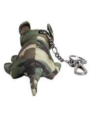 Dolce & Gabbana Multicolor Camouflage Animal Silhouette Keychain Keyring - Keychains