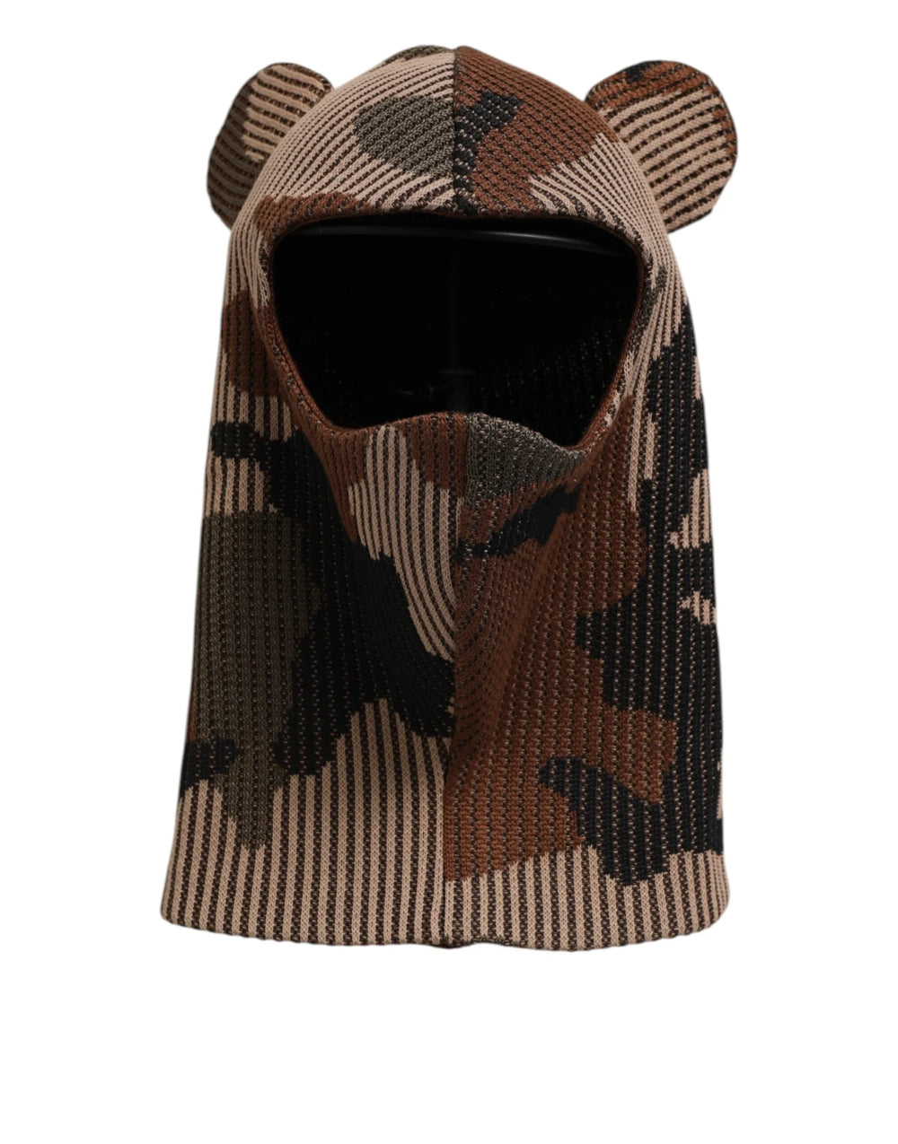 Dolce & Gabbana Multicolor Camouflage Balaclava Mask Men Cap One Size Hat - Balaclavas