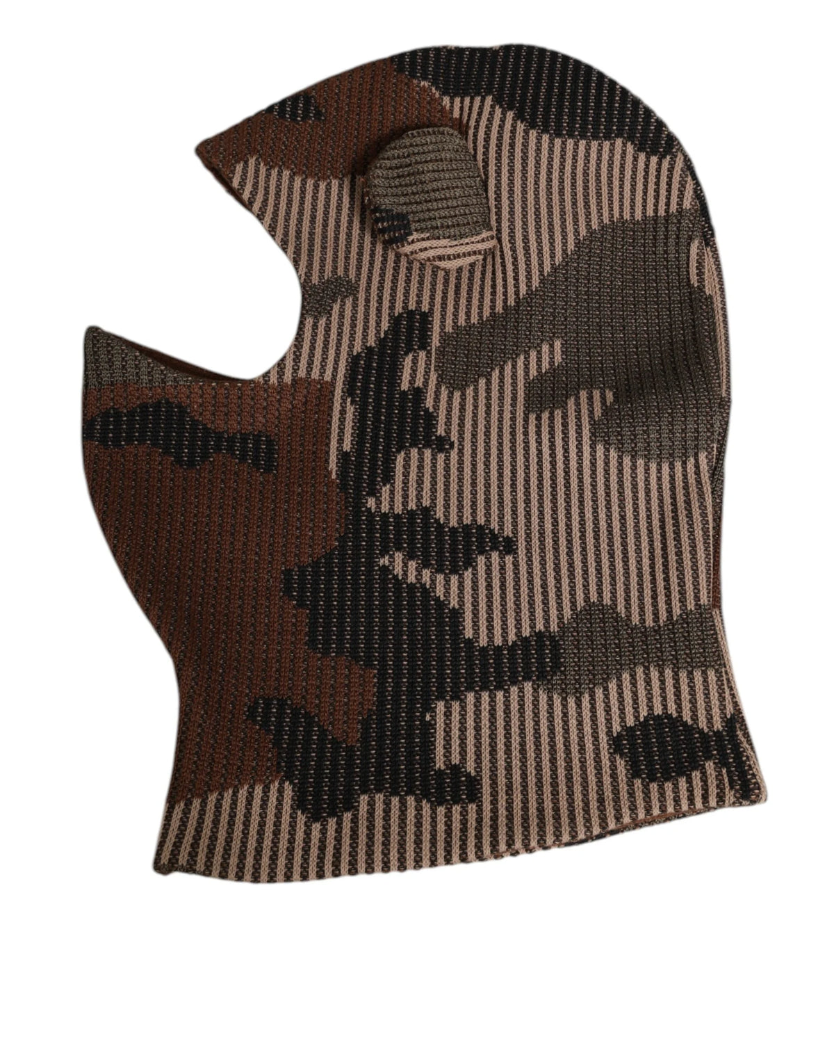 Dolce & Gabbana Multicolor Camouflage Balaclava Mask Men Cap One Size Hat - Balaclavas