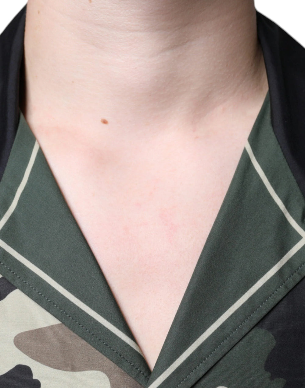 Dolce & Gabbana Multicolor Camouflage Button Down Men Casual Shirt - IT40 | M - Shirts