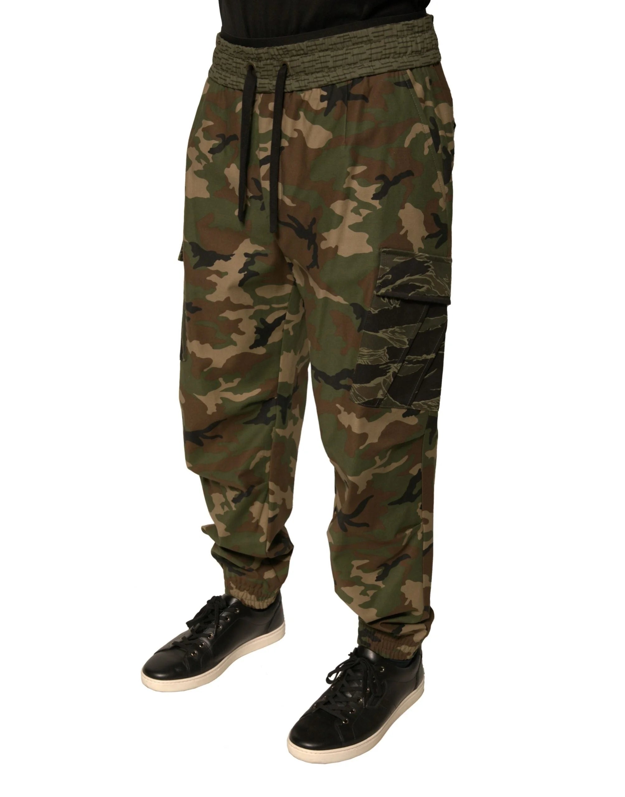 Dolce & Gabbana Multicolor Camouflage Cargo Sweatpants Pants - IT50 | L - Joggers