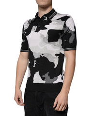 Dolce & Gabbana Multicolor Camouflage Collared Polo T-shirt - IT46 | S - Polos