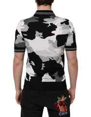 Dolce & Gabbana Multicolor Camouflage Collared Polo T-shirt - Polos