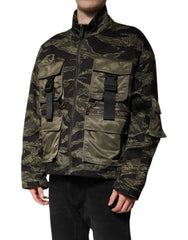 Dolce & Gabbana Multicolor Camouflage Cotton Bomber Jacket - IT52 | XL - Bomber Jackets