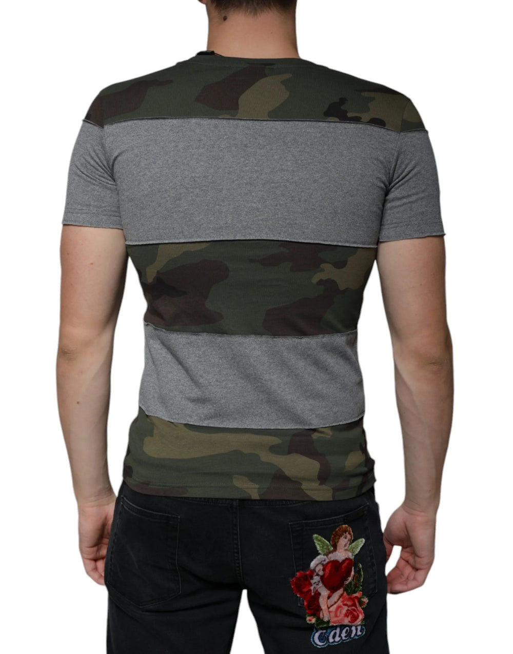 Dolce & Gabbana Multicolor Camouflage Cotton Crew Neck T-shirt - IT44 | XS - T-Shirts