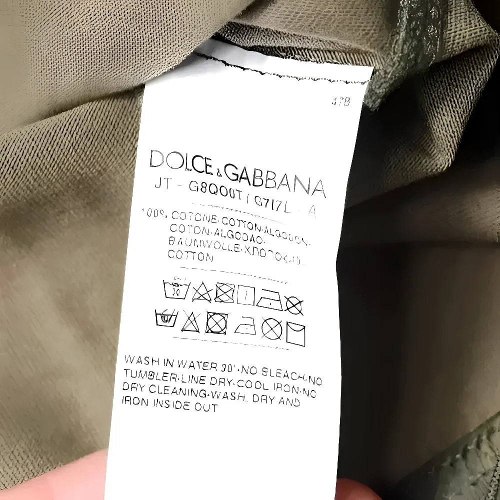 Dolce & Gabbana Multicolor Camouflage Cotton Crew Neck T-shirt - IT44 | XS - T-Shirts