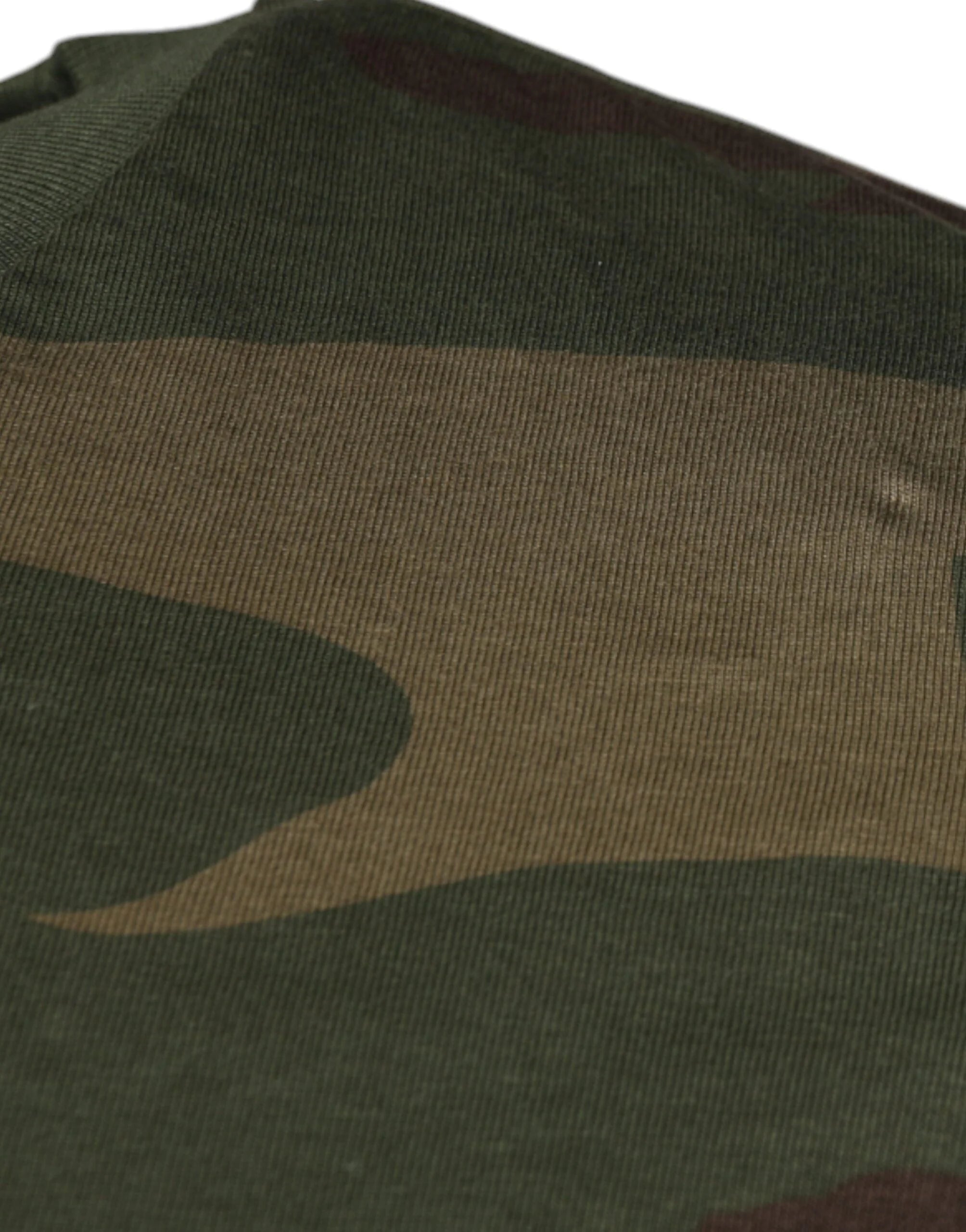 Dolce & Gabbana Multicolor Camouflage Cotton Crew Neck T-shirt - IT44 | XS - T-Shirts