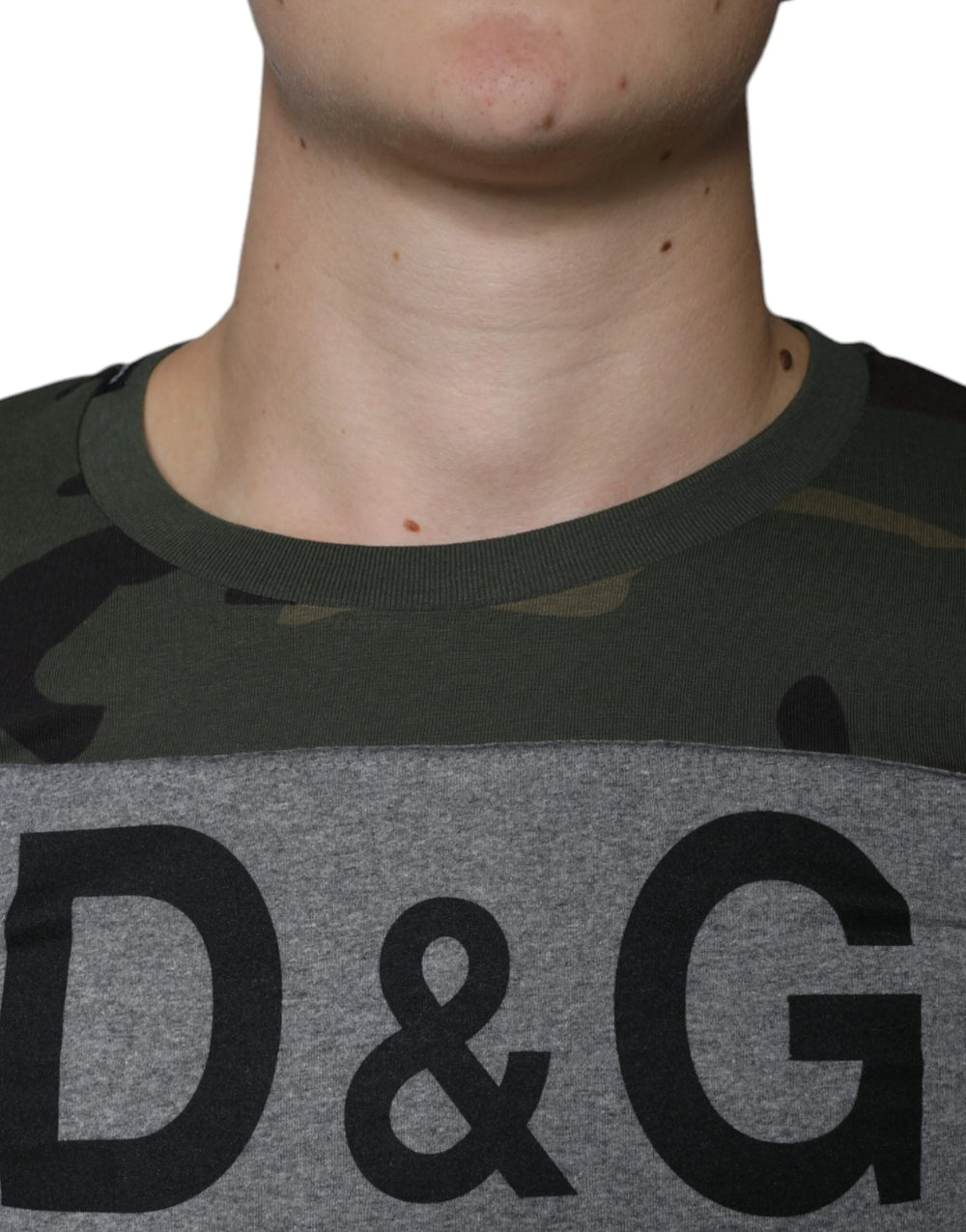 Dolce & Gabbana Multicolor Camouflage Cotton Crew Neck T-shirt - IT44 | XS - T-Shirts