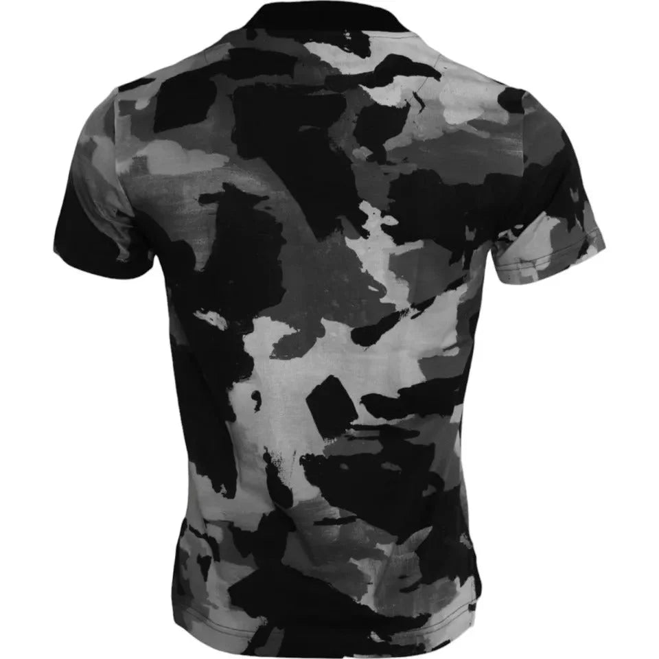 Dolce & Gabbana Multicolor Camouflage Cotton Crewneck T-shirt - IT44 | XS - T-Shirts