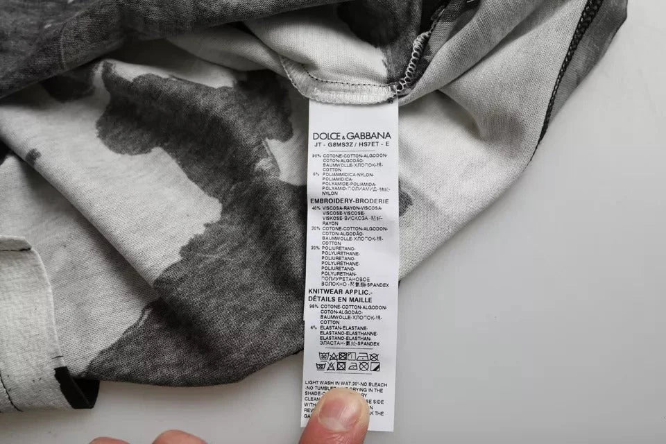 Dolce & Gabbana Multicolor Camouflage Cotton Crewneck T-shirt - IT44 | XS - T-Shirts