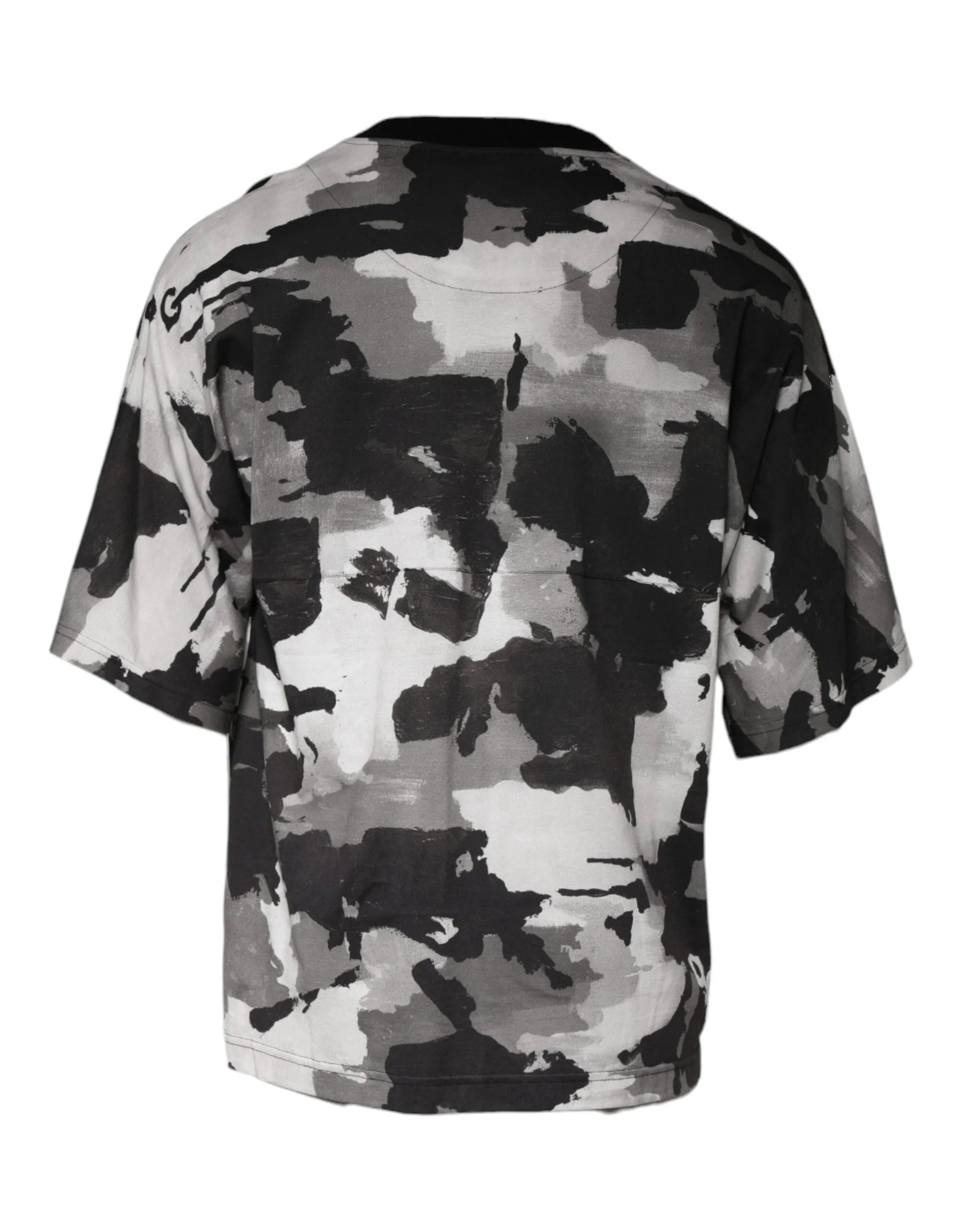 Dolce & Gabbana Multicolor Camouflage Cotton Crewneck T-shirt - IT50 | L - T-Shirts