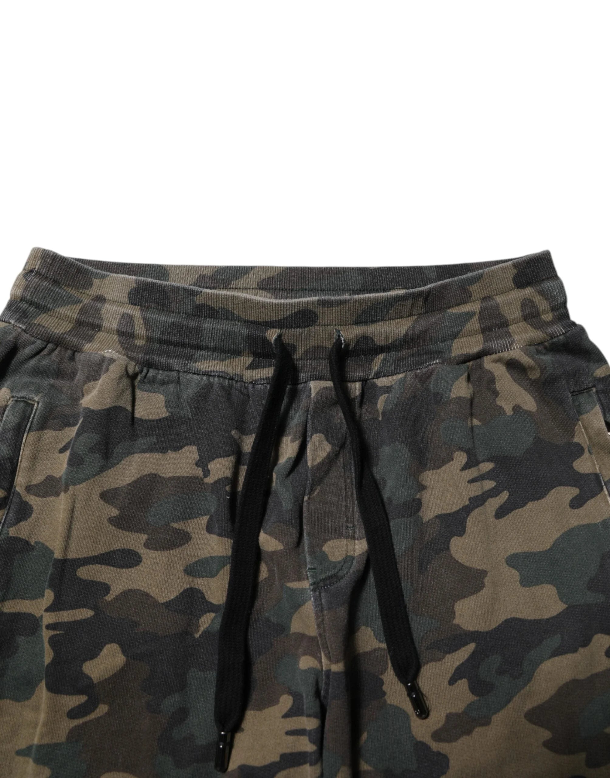 Dolce & Gabbana Multicolor Camouflage Cotton Men Jogger Pants - Joggers
