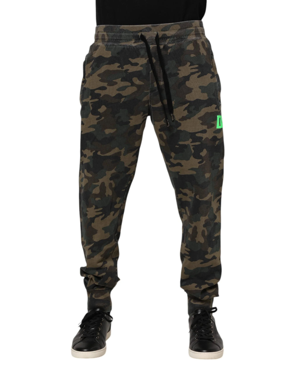 Dolce & Gabbana Multicolor Camouflage Cotton Men Jogger Pants - Joggers
