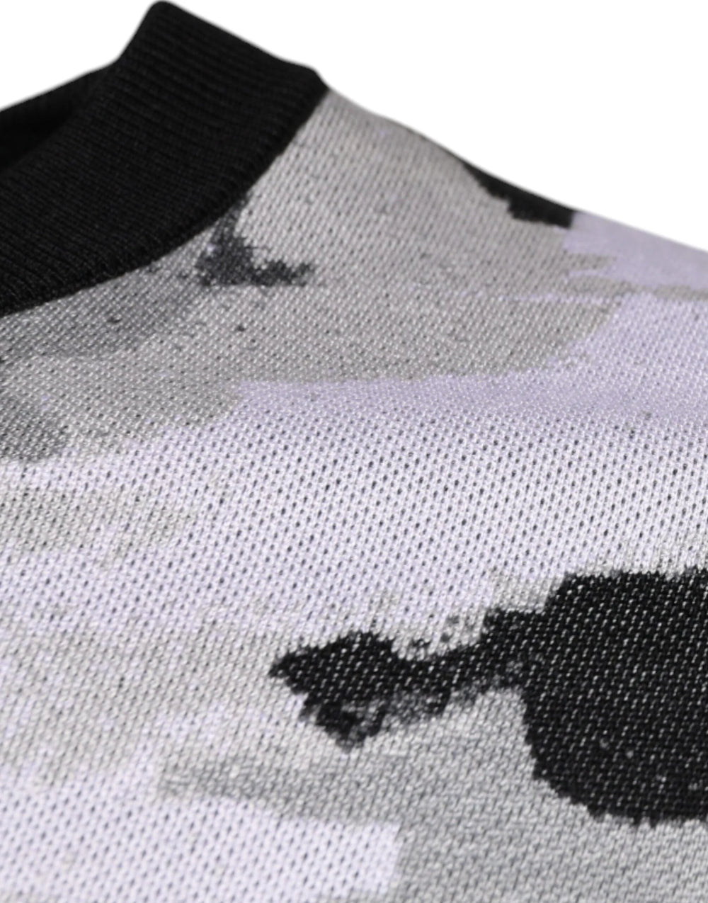 Dolce & Gabbana Multicolor Camouflage Crew Neck Men Pullover Sweater - IT46 | S - Sweaters