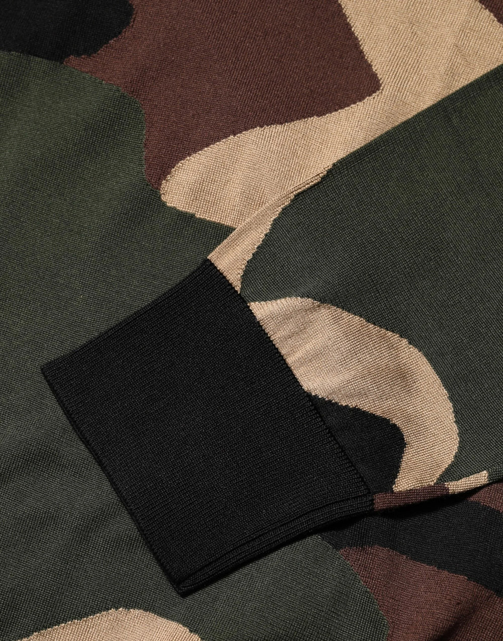 Dolce & Gabbana Multicolor Camouflage Crew Neck Men Pullover Sweater - Sweaters