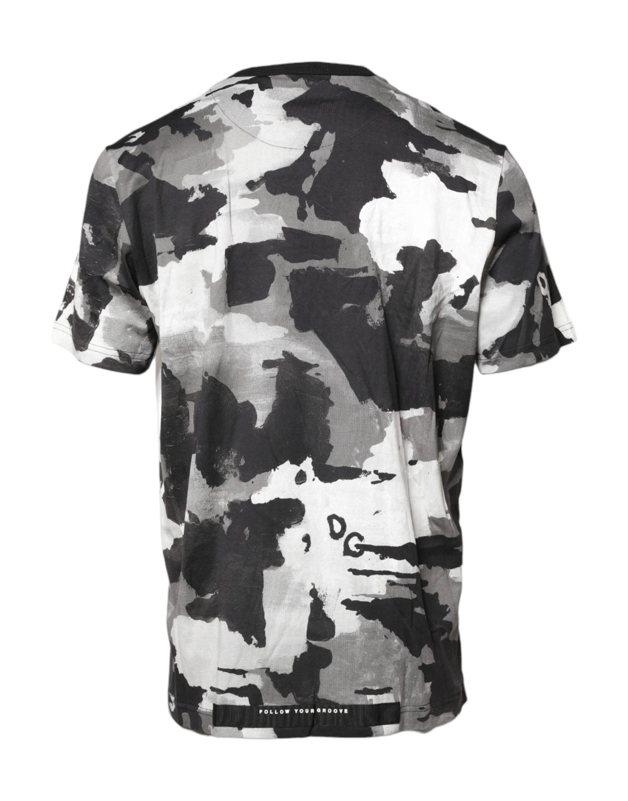 Dolce & Gabbana Multicolor Camouflage Crew Neck T-shirt - IT56 | XXL - T-Shirts