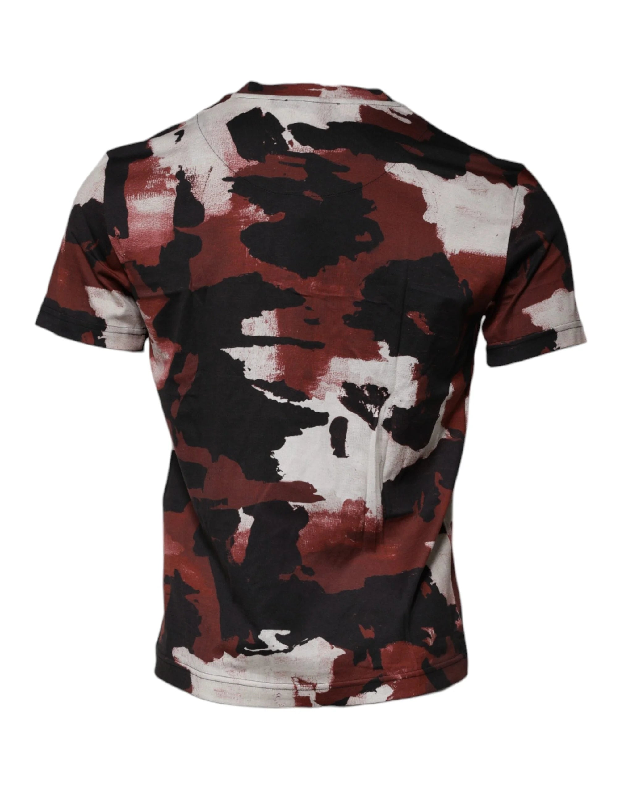 Dolce & Gabbana Multicolor Camouflage Crew Neck T-shirt - T-Shirts