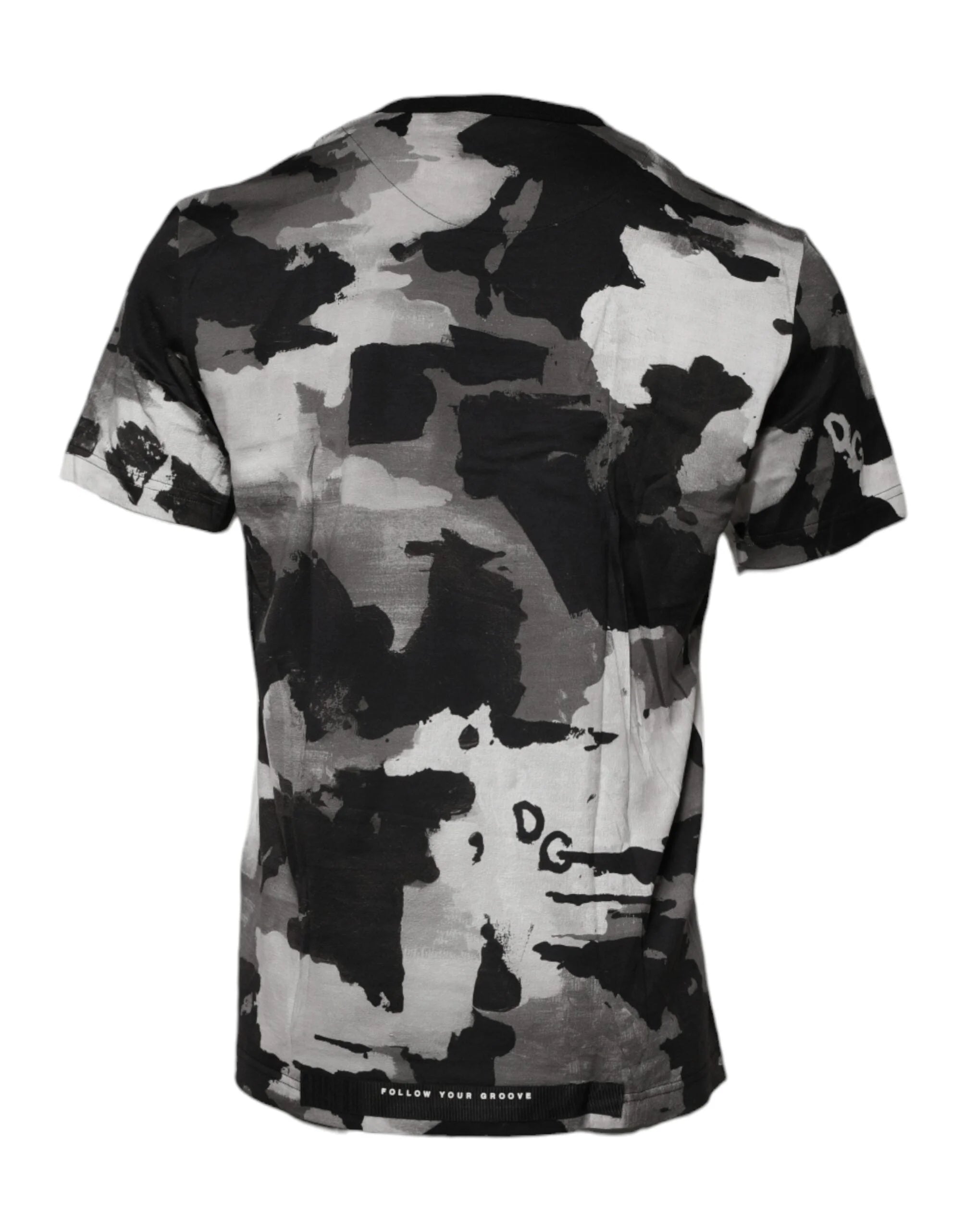 Dolce & Gabbana Multicolor Camouflage Crew Neck T-shirt - T-Shirts