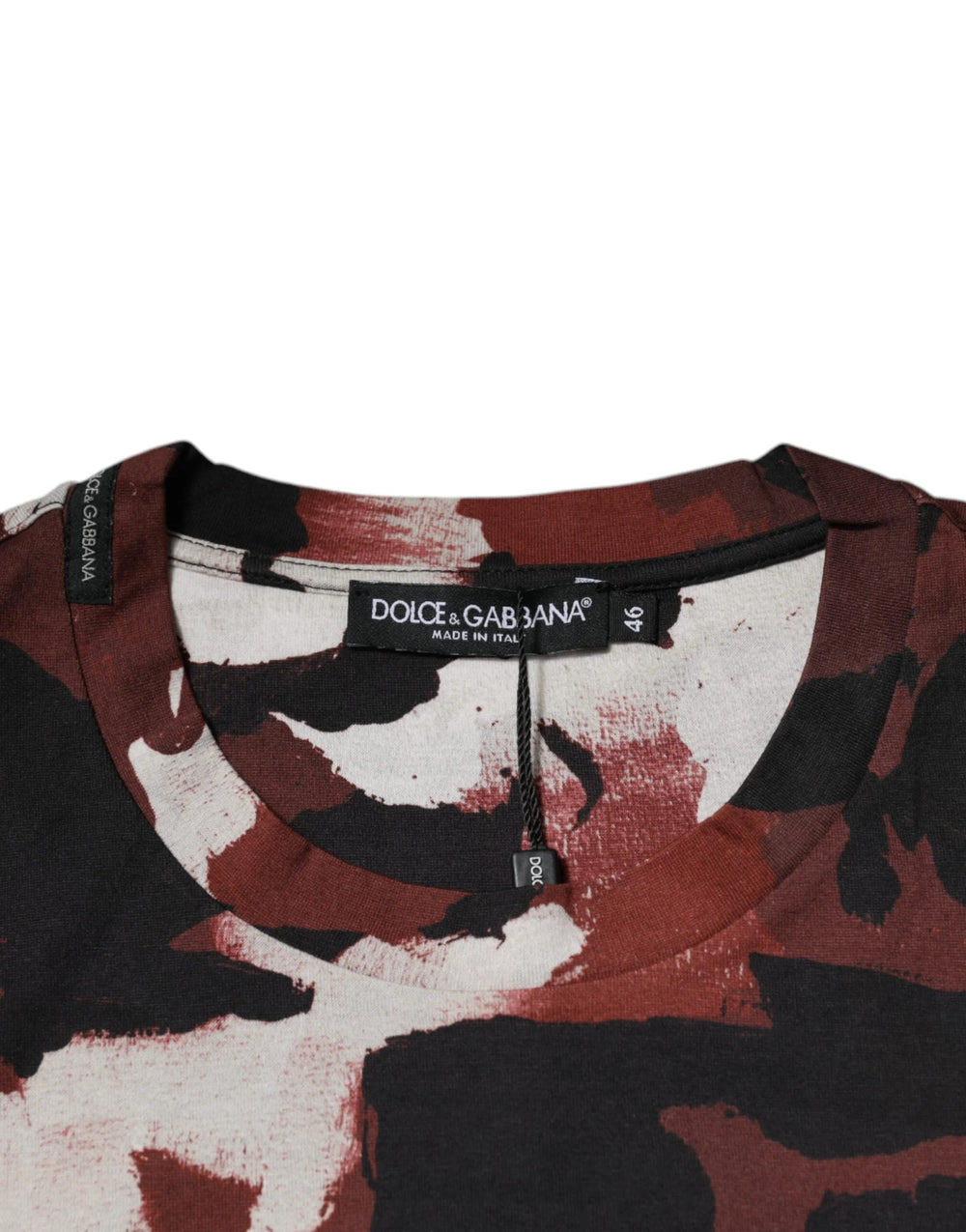 Dolce & Gabbana Multicolor Camouflage Crew Neck T-shirt - T-Shirts